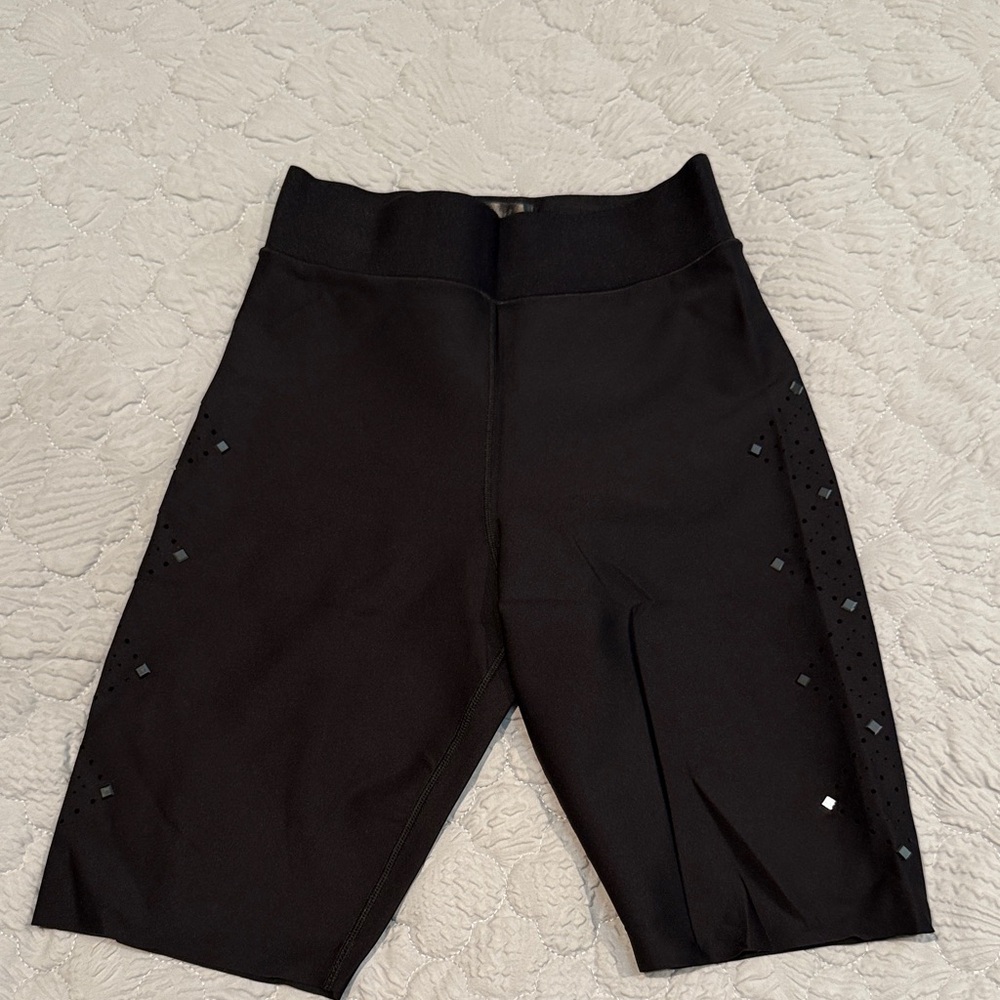Ultracor Cutout Pixelated bike shorts with black mirror accents NWOT szS